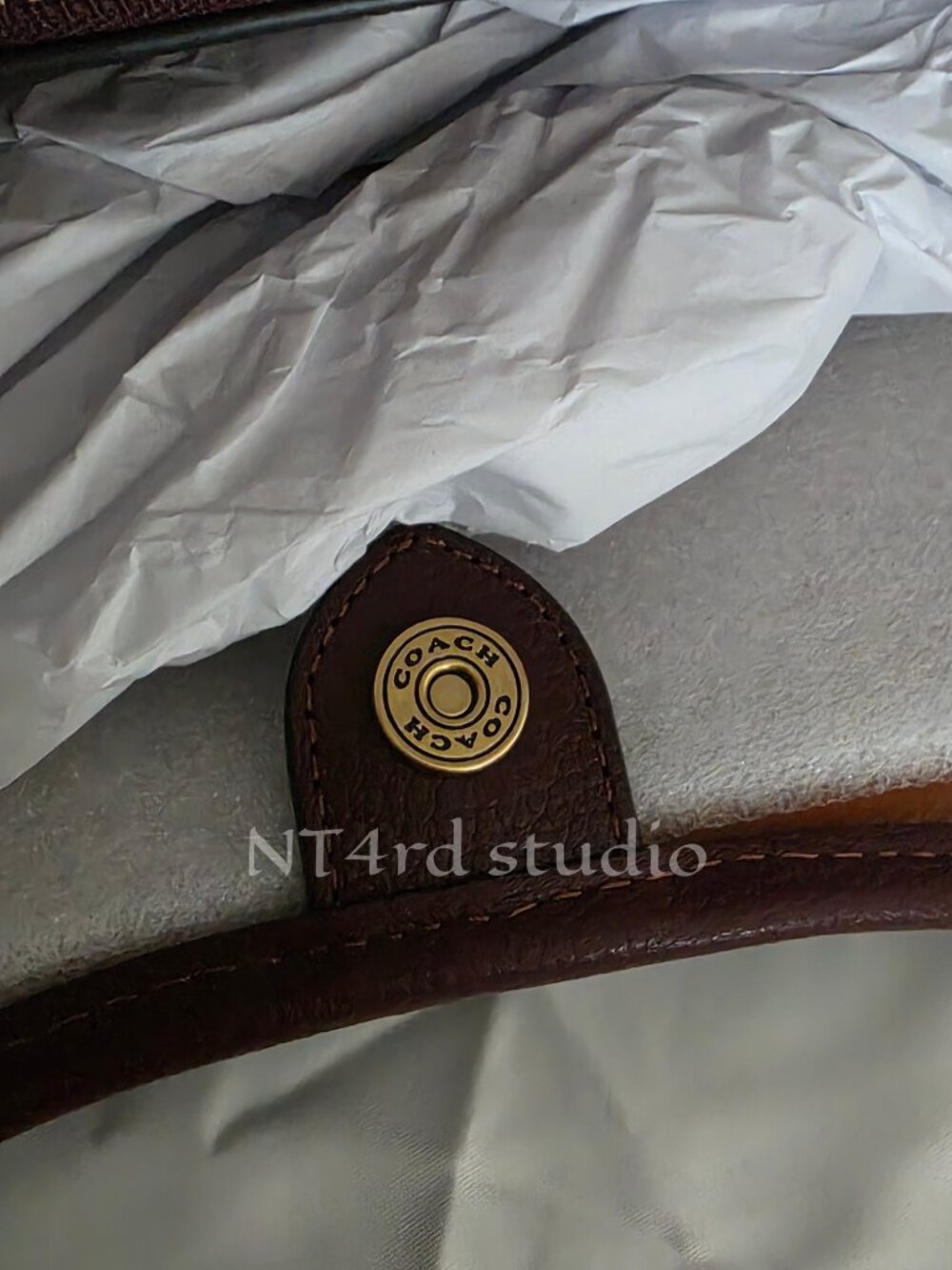 Coach Lana shoulder bag in merlot - Picture 5 of 7
